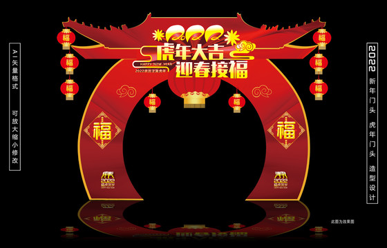 2022虎年門頭