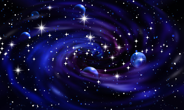 宇宙星空吊頂背景