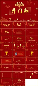 企業(yè)新春開門紅頒獎(jiǎng)典禮PPT