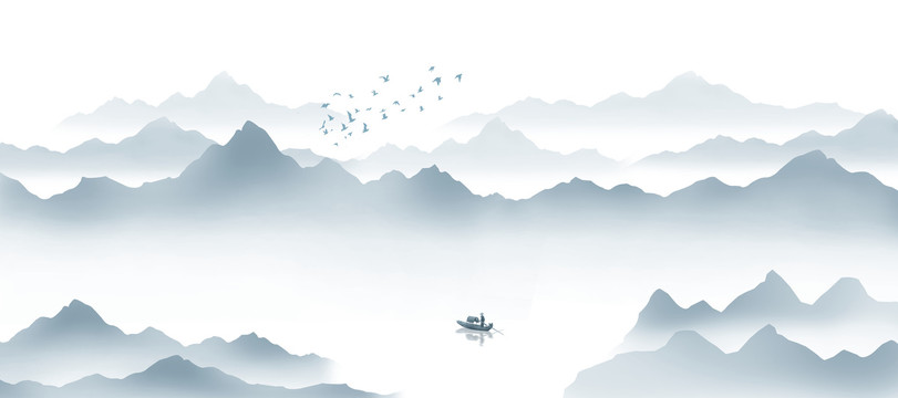 新中式山水畫