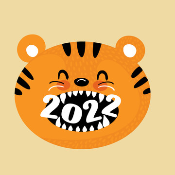2022可愛卡通老虎形象