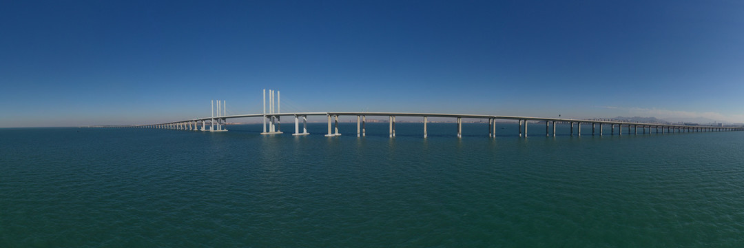 青岛胶州湾跨海大桥全景