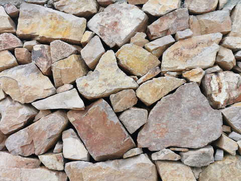 自然石块堆砌垒砌贴图材质素材