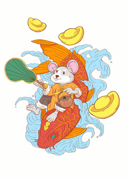 老鼠插畫