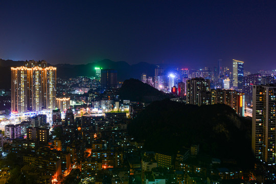 贵阳市花果园商务区夜景