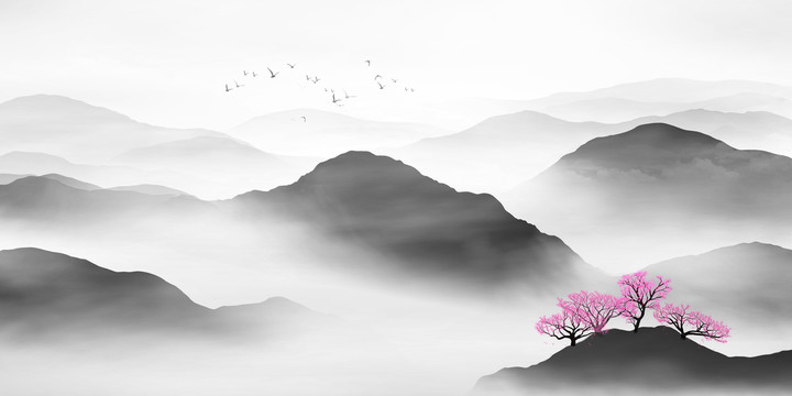 水墨山水畫