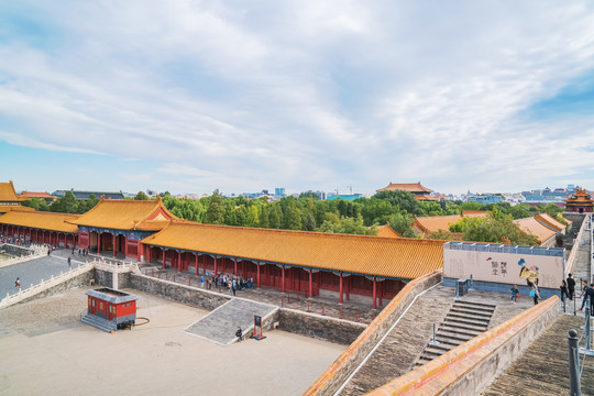 北京故宫著名古建筑群和旅游风光