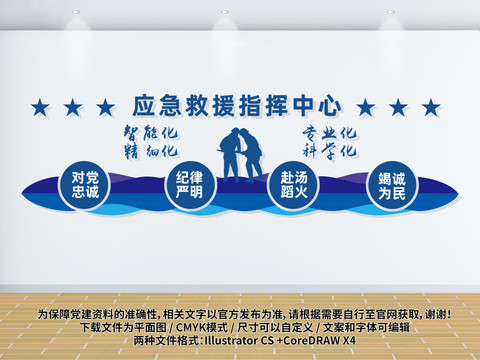 應(yīng)急救援指揮中心文化墻