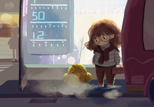 公交站
