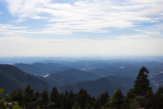 太阳山俯视