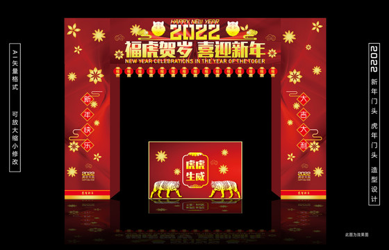 2022虎年門頭
