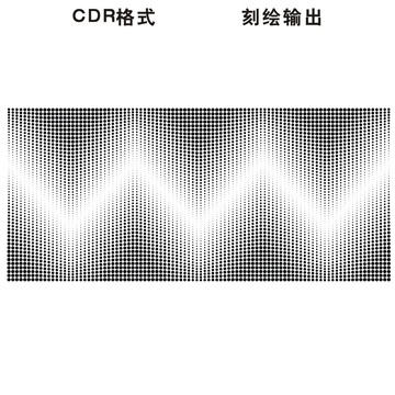 圆点波浪渐变镂空