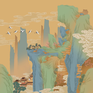 青綠山水