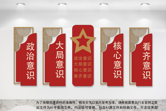 四個意識文化墻