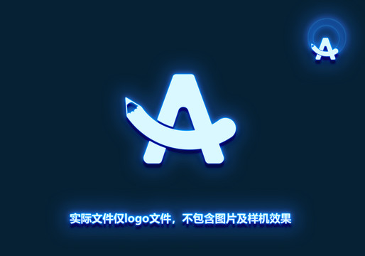 A字母logo教育類