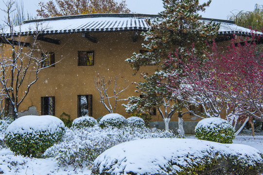 北京园博园南昌园雪景