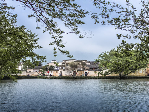 宏村古建筑全景