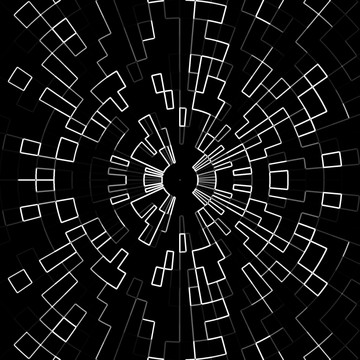 黑白抽象迷幻螺旋背景图案