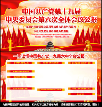 十九屆六中全會展板