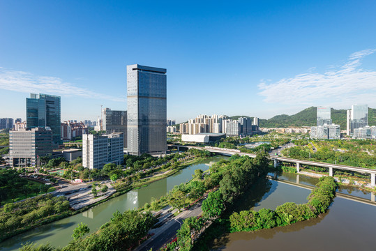 广州南沙蕉门地标建筑风景
