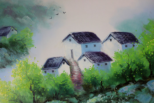 風(fēng)景山水油畫