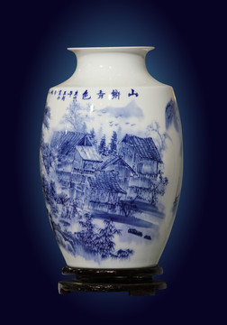 陶瓷宽口花瓶