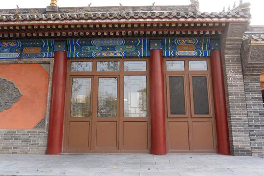 传统中式古建筑门头