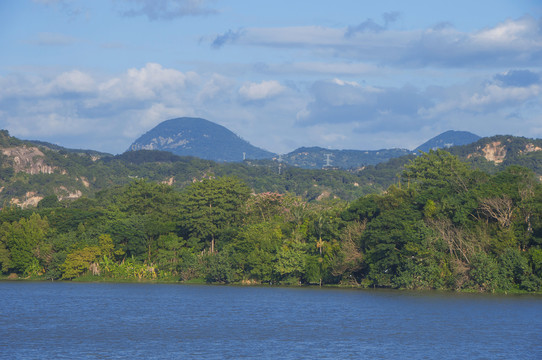 河流沿岸地理风景