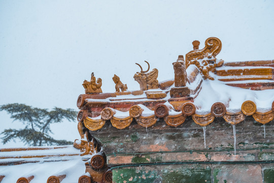 故宫博物院雪景