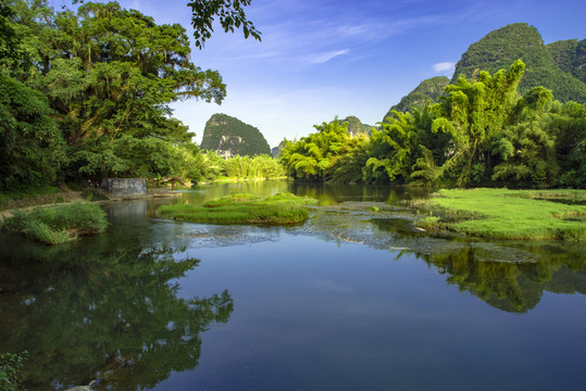 山水河流