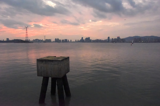 厦门海上黄昏