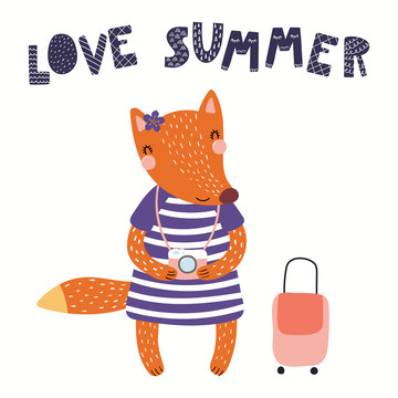 狐狸热爱夏日旅行插图