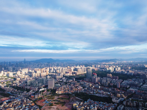 广东省广州市城市风光航拍