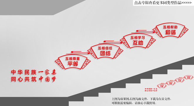 民族团结楼梯文化