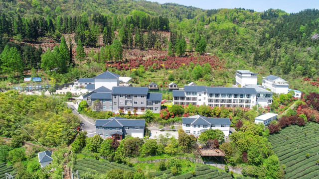 龙王垭山庄航拍全景