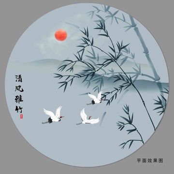 竹子裝飾畫