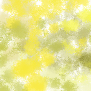 黄色水彩淡彩笔触效果