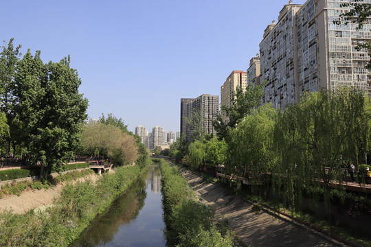 北京城市风光北京凉水河