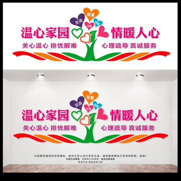 暖心家園文化墻