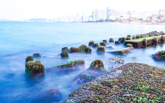 越南芽庄海岸风光