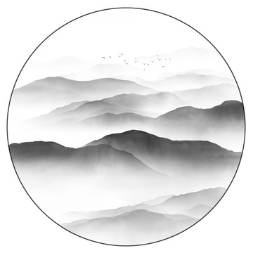 水墨山水画