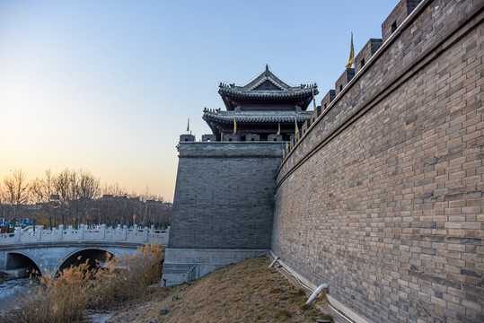 北塘古鎮城墻風光
