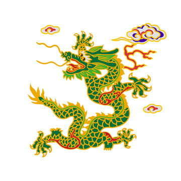 九龍壁龍之綠色龍
