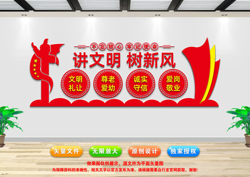 講文明樹新風(fēng)宣傳展板