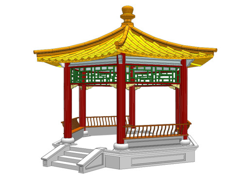 校園后山休閑涼亭