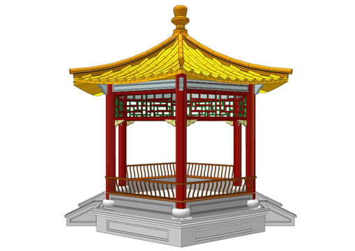 單位休閑公園亭子