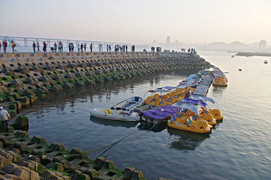 大连星海湾广场建筑风光