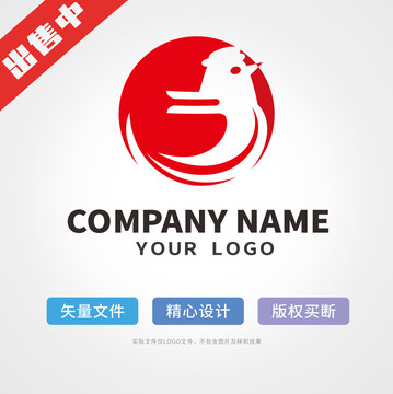 鸡logo