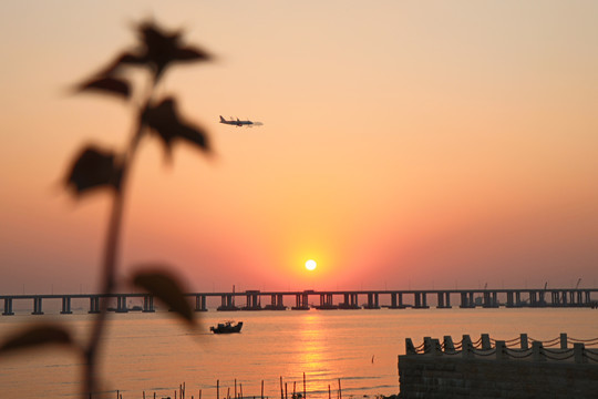 海边落日