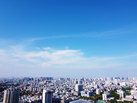 广东省汕头市城市风光航拍